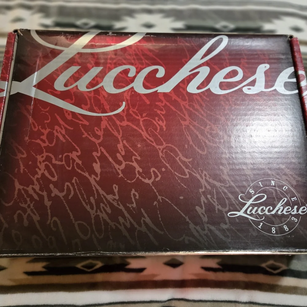 Lucchese Hypnotic sqare toe in black and bone - Picture 5 of 13